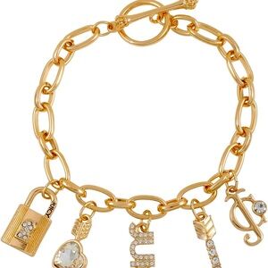 Juicy Couture Goldtone Toggle Charm Bracelet
Approximately 7.5 length